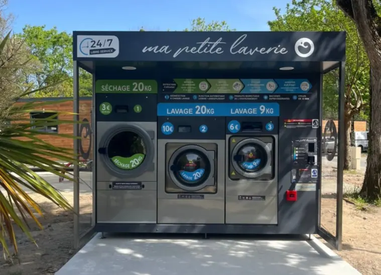 Kiosque laverie automatique Ma Petite Laveriebsite Builder
