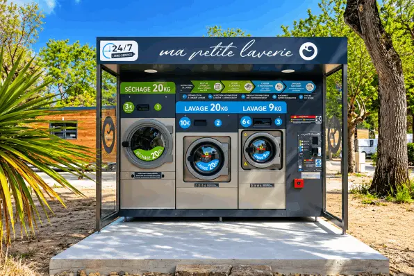 Kiosque laverie automatique Ma Petite Laveriebsite Builder