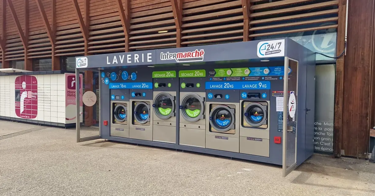 Kiosque XXL Double D2 de laverie automatique Ma Petite Laverie
